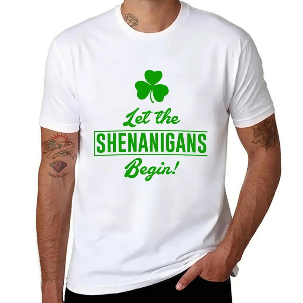 Let The Shenanigans Begin T-Shirt blacks boys animal print t shirts for men pack