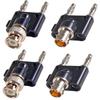 Xiatiaosann BNC Male To Dual Banana Male Plug BNC Female To Dual Banana Male Binding Post RF Coaxial Adapter BNC To Banana Coaxial Jack Connector