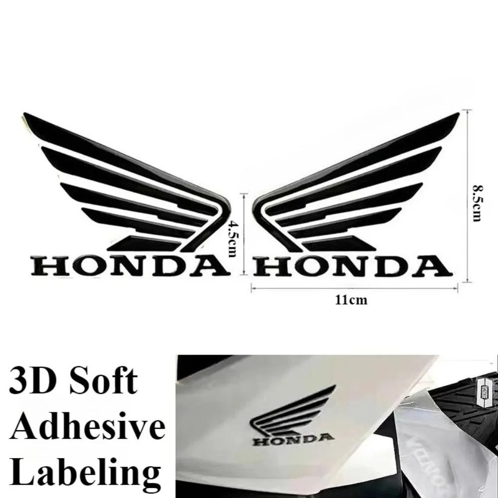 PYYG6 3D Flying Wing Rubber Round Label Set Motorcycle Decoration and Modification Accessories Honda StickersPCX125PCX160CBRCBR650R
