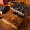 Retro Leather Joural Diary Handmade Notebook With Key Travel Book Blank Paper 300 Pages Gifts