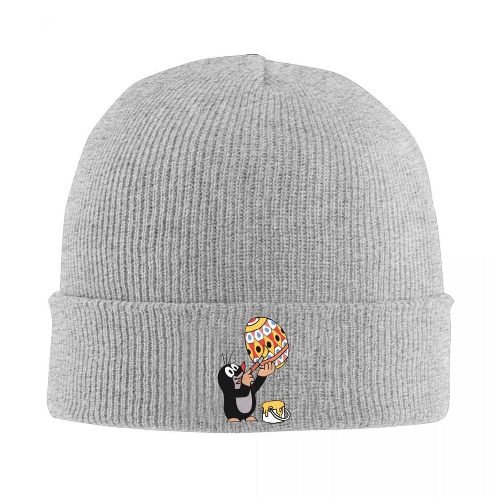 Mole Happy Krtek Warm Knitted Cap Winter Knit Bonnet Hat Skullies Beanies Hip Hop Caps for Unisex
