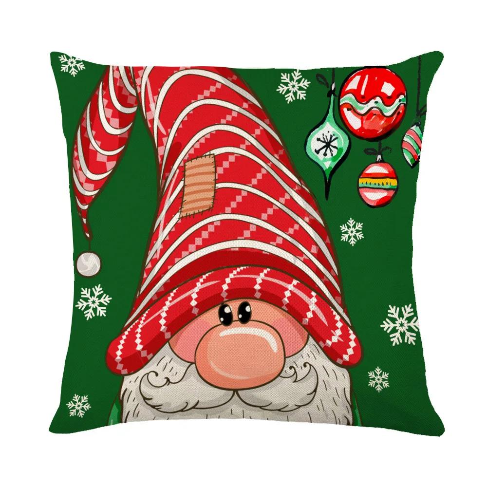 New Christmas Pillow Printed Simple Holiday Pillow Cover Home Sofa Pillow Pillowcase Cushion Wholesale