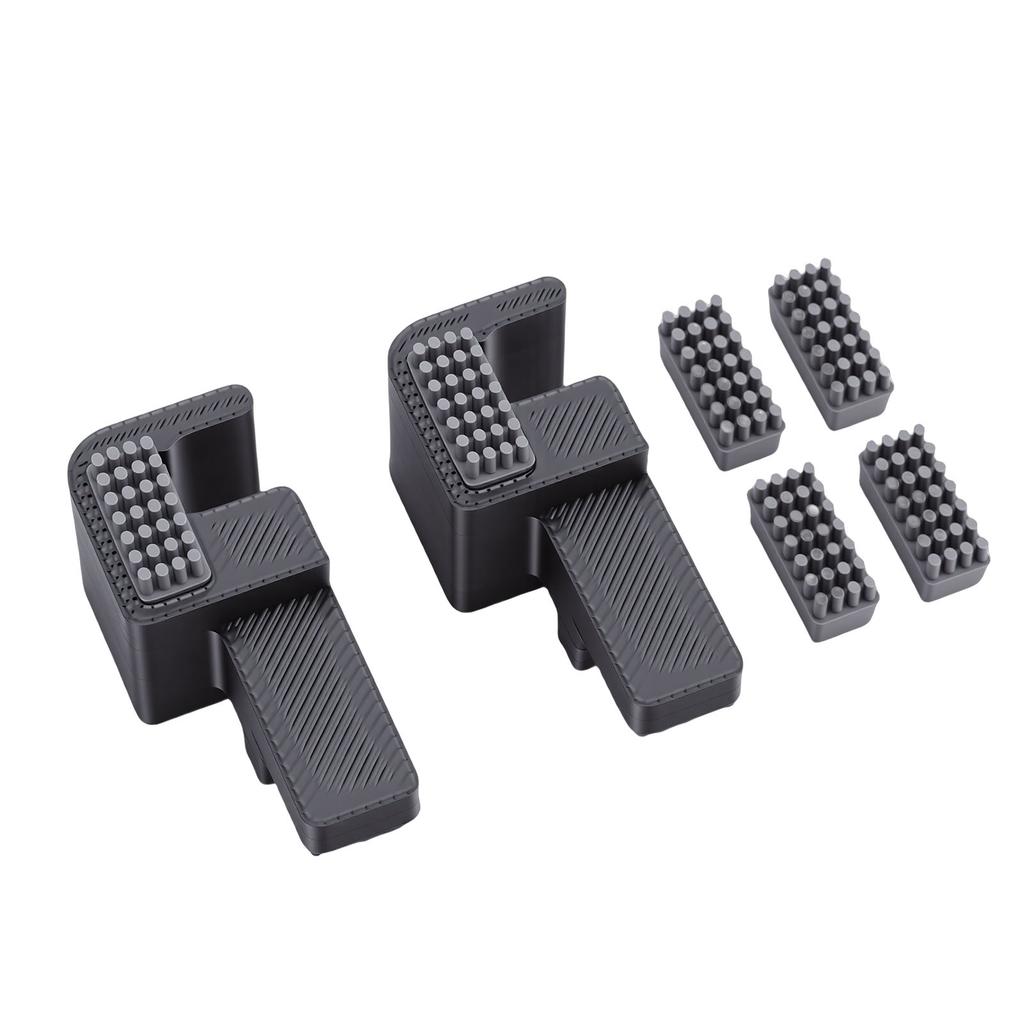 2Pcs Nozzle Wiper Fit for Bambu Lab P2S 3D Printer Aluminum Alloy Base 4Pcs Silicone Brushes High Temperature Resisting Cleaning Kit