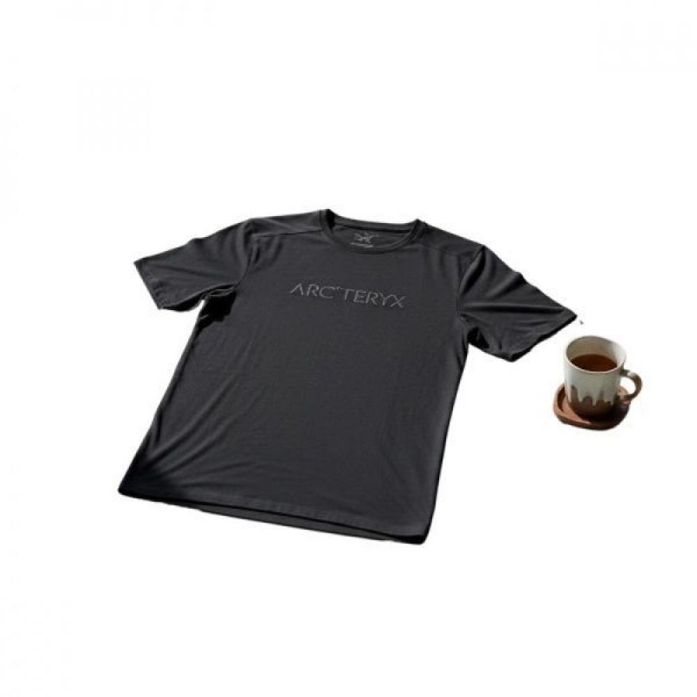 Arcteryx Ionia Merino Wool Arkword Logo Ss Mens Atpsm07733blk Black/S (around 95)