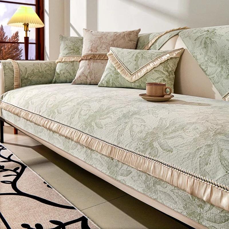 

Чехол для дивана Four Seasons Universal Chenille, коврик для дивана Nordic, нескользящий диван в форме буквы L, домашний декор A 70x70