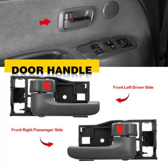 2X Front LH Interior RH Ide Car Door Pull Handle For 2000-2006 Toyota Tundra