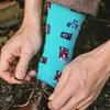 Unisex Cotton Long Socks for Men and Women - Trendy Printed Design for Daily Wear