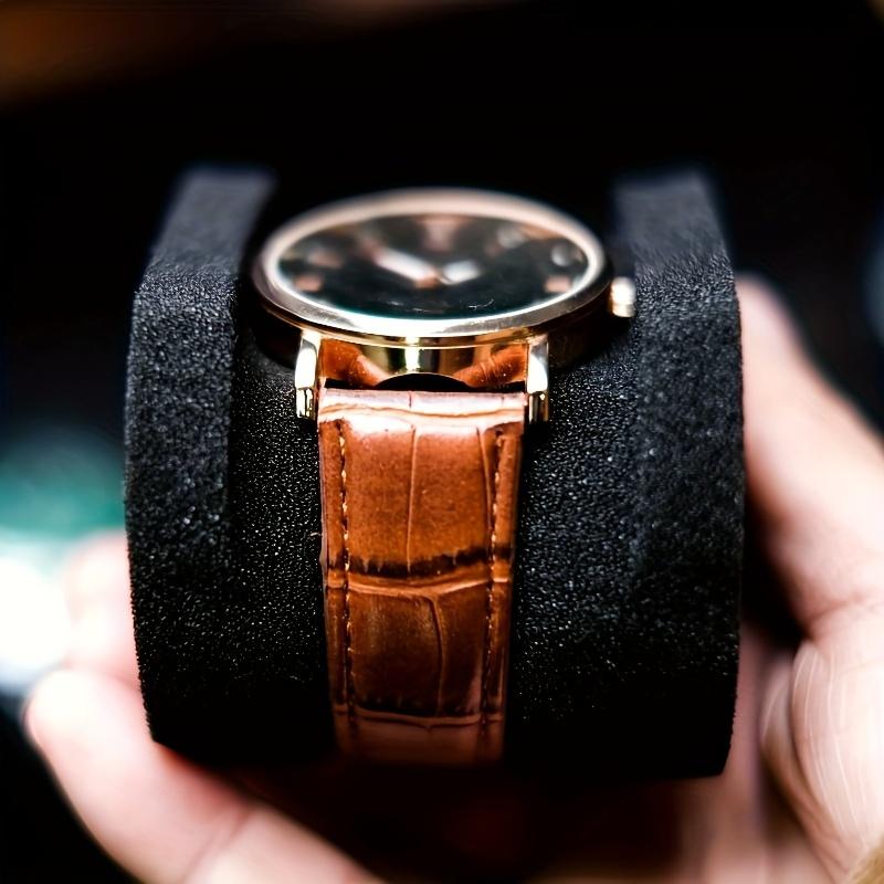 Single Watch Storage Box Portable, Zipper Travel Case for Wristwatches, Dustproof Hard Shell Protective Container & Organizer