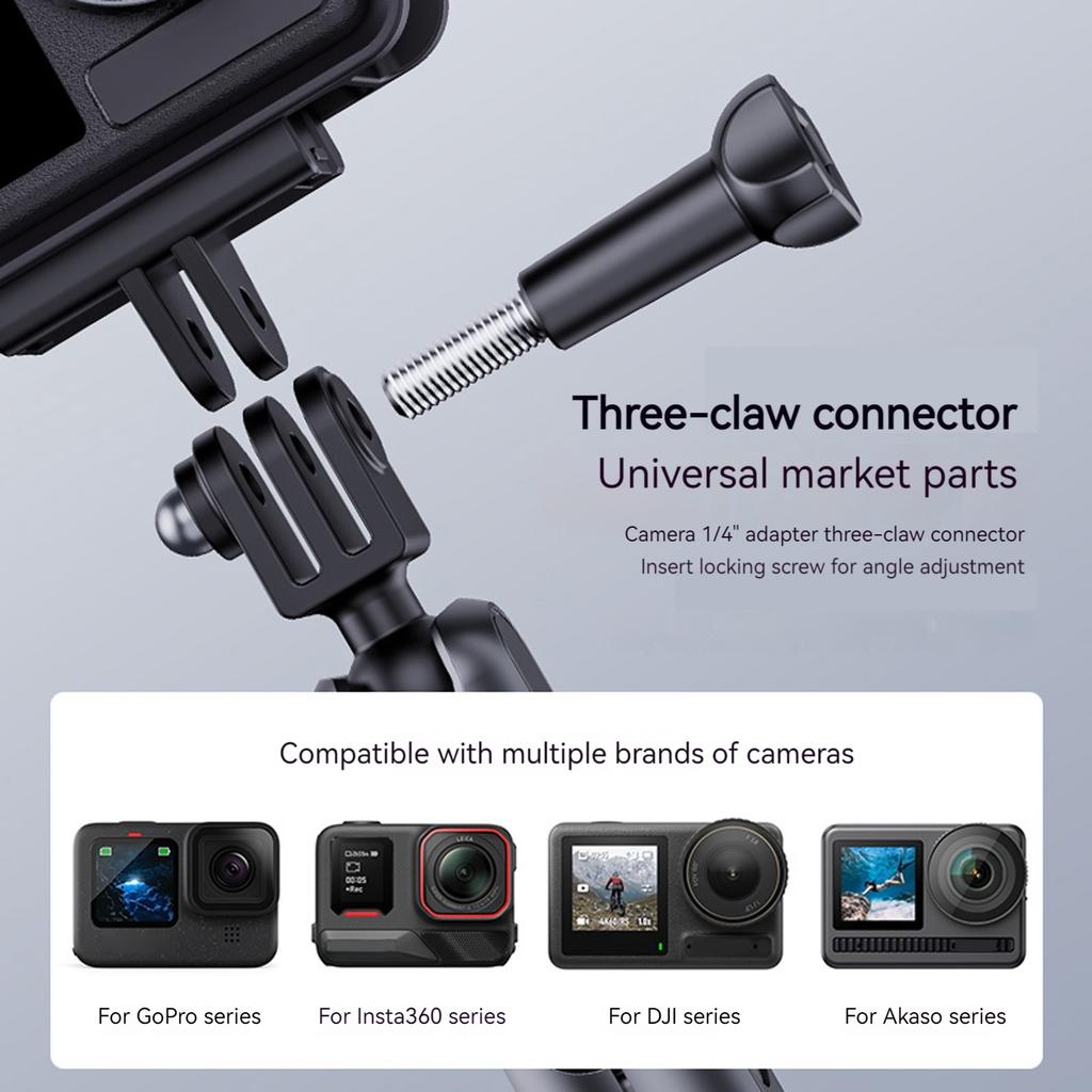 Auto-Saugnapfhalterung 360° verstellbar Auto Action-Kamera-Halterung für DJI/Insta360/GoPro Action-Kamera-Halterung