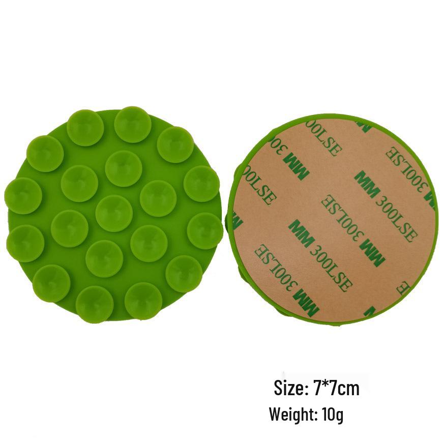 19-Hole Silicone Suction Cup Phone Holder & Power Bank Adhesive Sticker