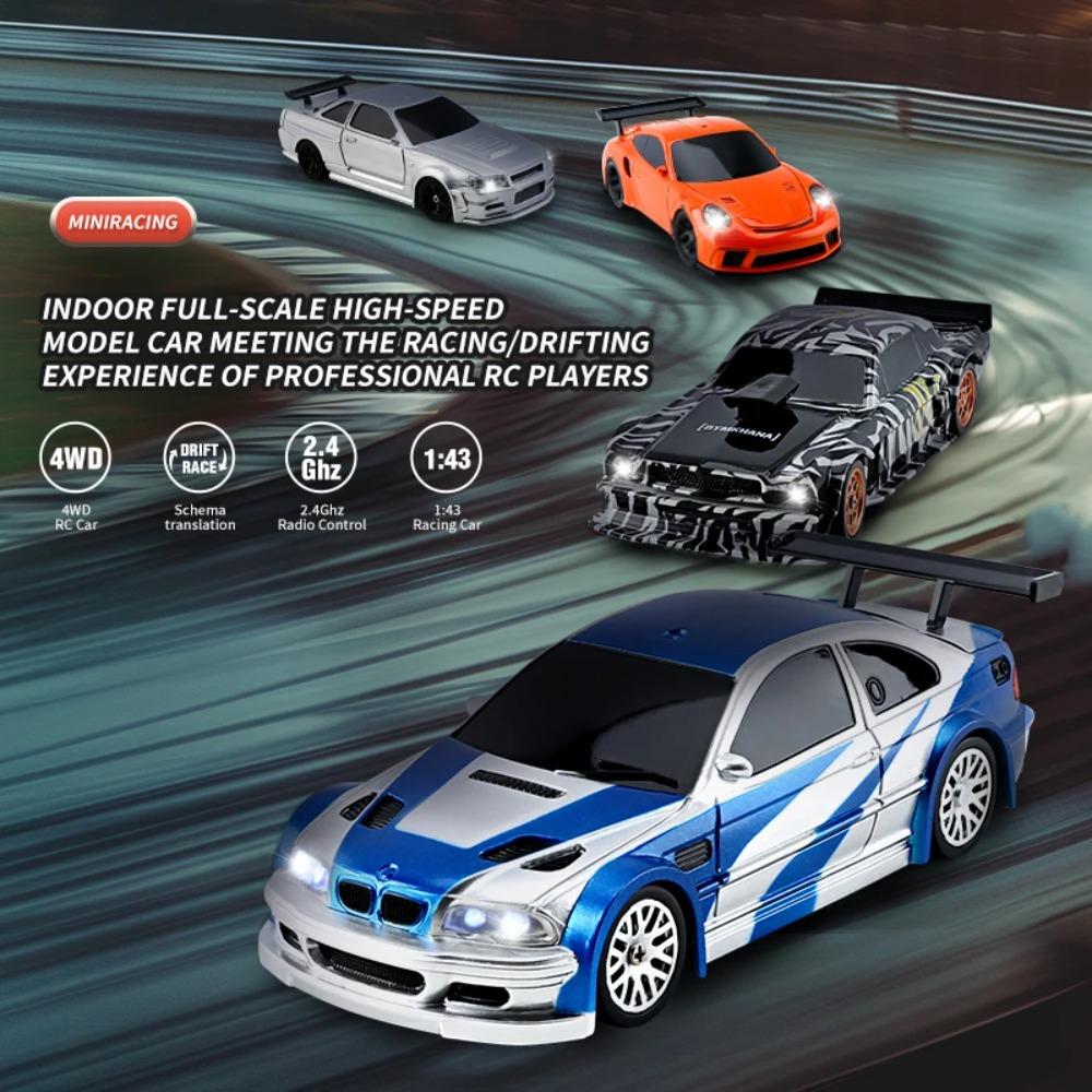 Αναβαθμισμένο Γυροσκόπιο 1/43 RC Αυτοκίνητο Drift Αγώνων RTR 4WD Υψηλής Ταχύτητας Ραδιοελεγχόμενο Μοντέλο 2.4G Όχημα Αγώνα Drift Μίνι Δώρα