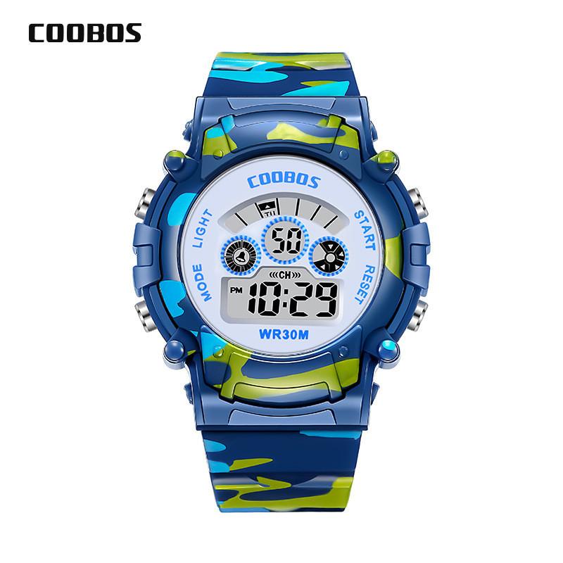 Outdoor Waterproof Sports Watch For Boys With Night Light And Timer