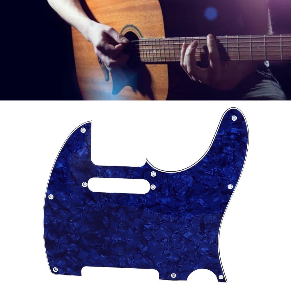 Gray Pearl/Blue Pearl Guitar Pickguard 4Ply TL Pickguard For Telecaster Guitar