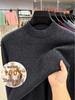 Men's High Neck 100% Pure Wool Sweater - Autumn & Winter Casual Knitwear