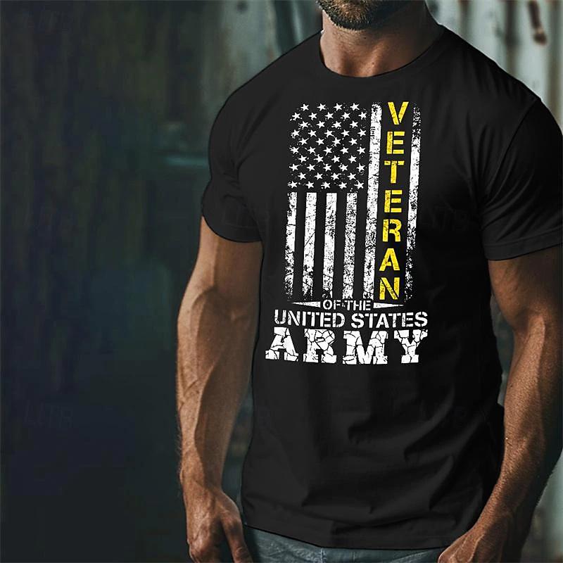 Fashion American Graphic Short-sleeved Tee Clothing Oversized Casual Daily Men's T-shirt Plus Size O-neck T Shirts For Man