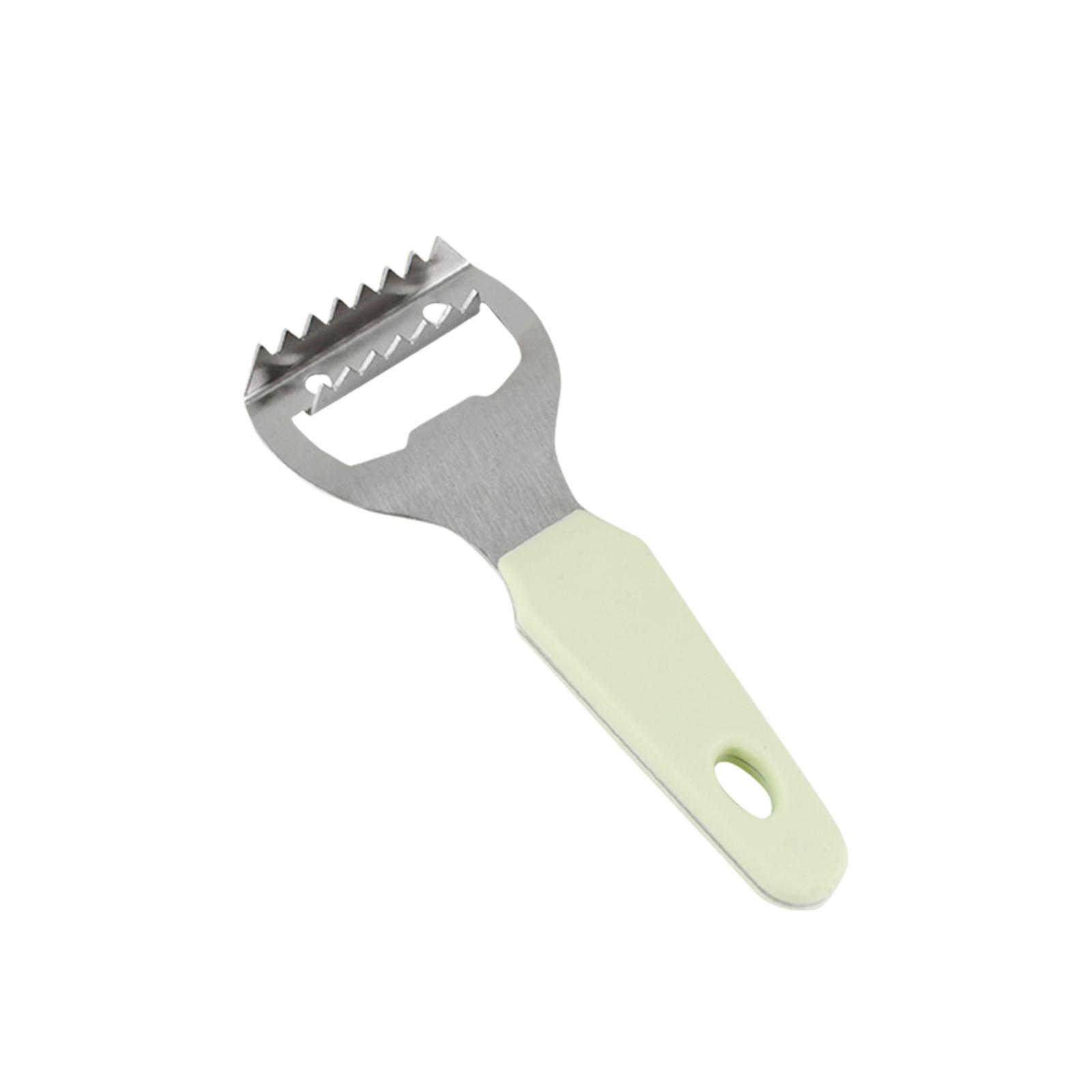 

Fishs Scale Knife, Fish Scales Brush, Scales Remover With Stainless Steel Serrations To Easily Remove Fishs Scales, Cleaning Scraper, Kitchen Tools One Size зелений