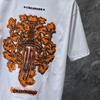 GZ-8935 CHROME HEARTS 2025 Sommer Neue Hohe Qualität Baumwolle Rundhals Lose Große Größe männer und frauen T-shirt Paar t-shirt