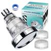 1PC 8cm Panel Overhead Shower Head Filter Element Triple Function 1PC ABS Electroplated Adjustable Booster Head