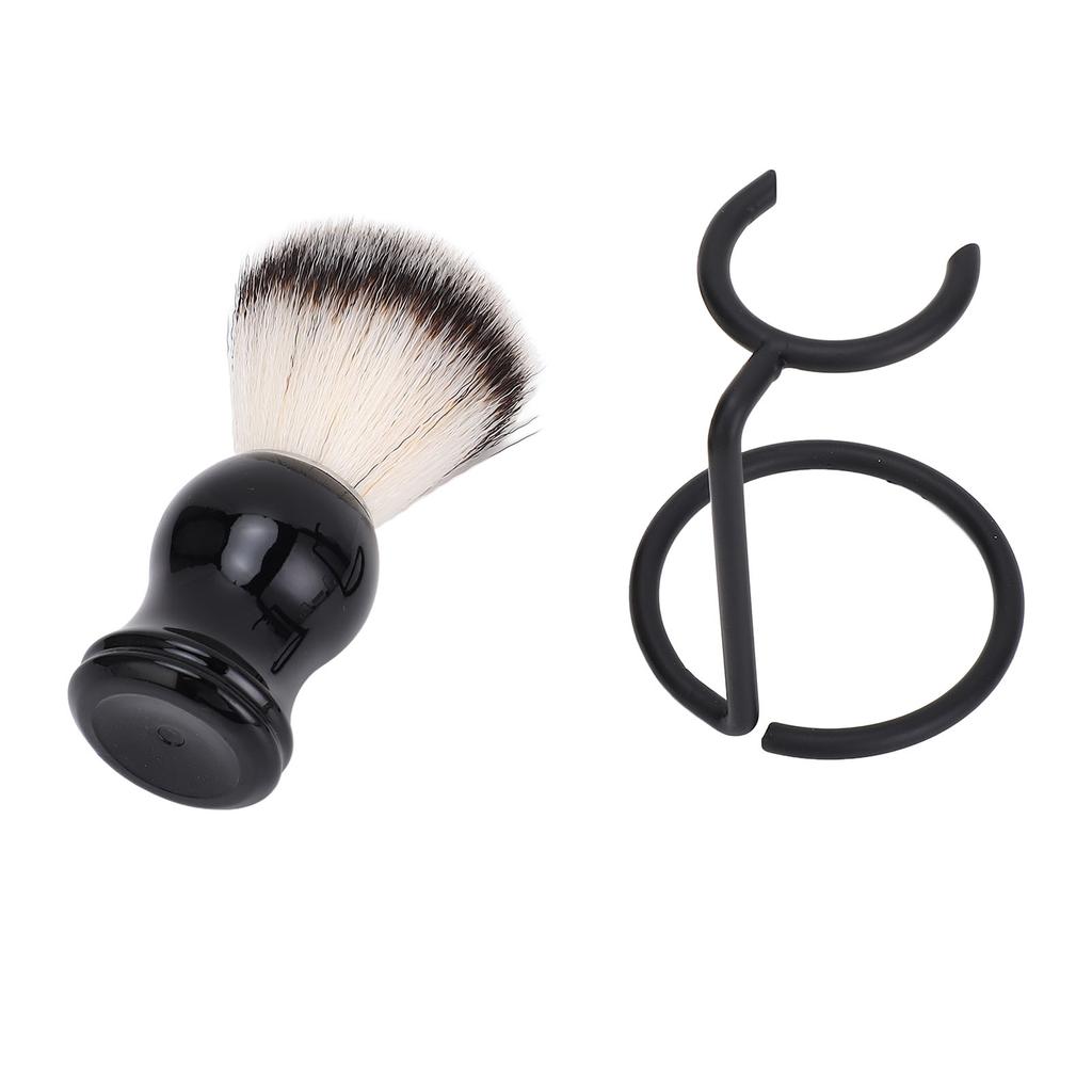 Men Beard Care Tool Set Shaving Brush with Stand Hair Shaving Brush with Holder for Shaving Cream Shaving Soap