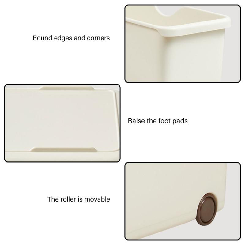 Küchenschrank-Organizer Töpfe Deckel Box mit Rollen Mehrzweck Badezimmer Aufbewahrungsbehälter für Toilettenartikel