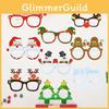 Premium Paper Christmas Glasses Propsdurable Light Compact