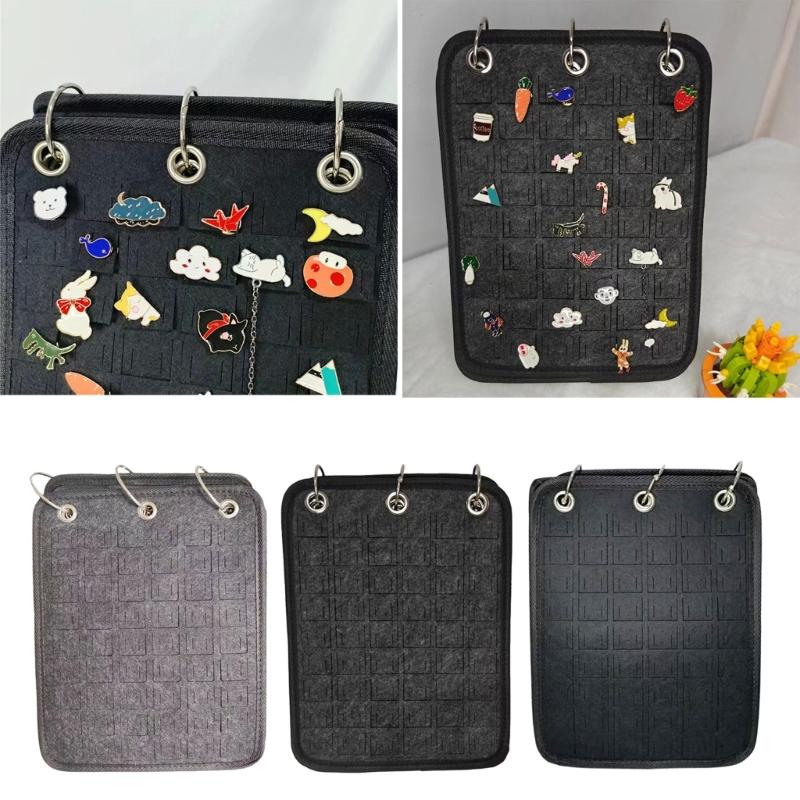 Fashionable Felt Jewelry Organizers Books Portable Travel Earring Necklace Rings Storage Case Jewelry Accessory