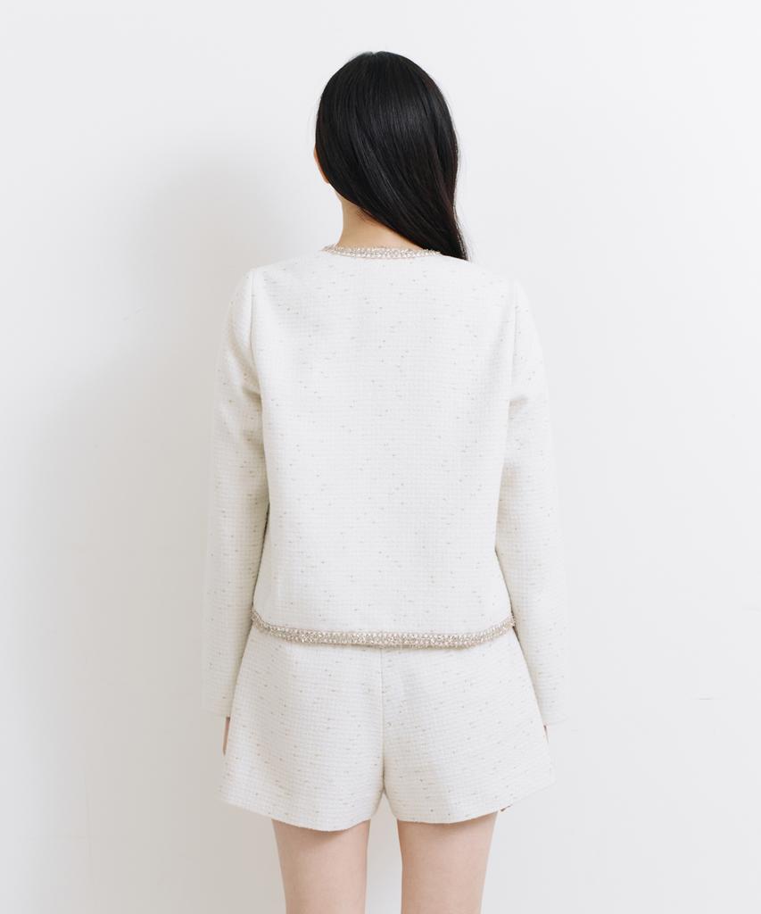 Raffine Atelier Classic Tweed Jacket Ivory