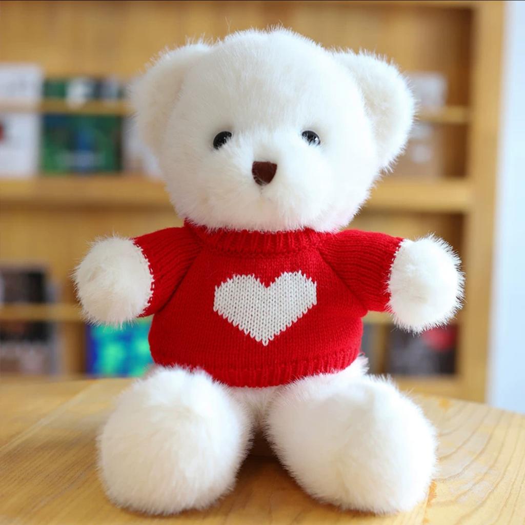 Pullover Bär Plüschtier Puppe Maschine Stoffpuppe Umarmungsbär Puppe Kinderspielzeug Geburtstagsgeschenk