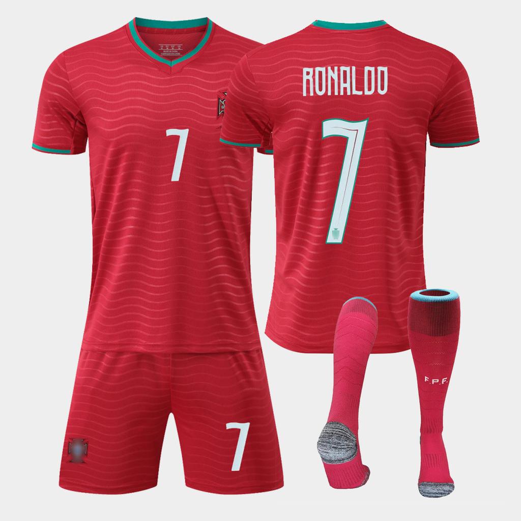 World Cup Portugal Away Football Jersey No. 7 Short-Sleeved Jersey, Team Jersey