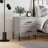 Nightstand Gray Sonoma 40x35x47.5 cm Particleboard