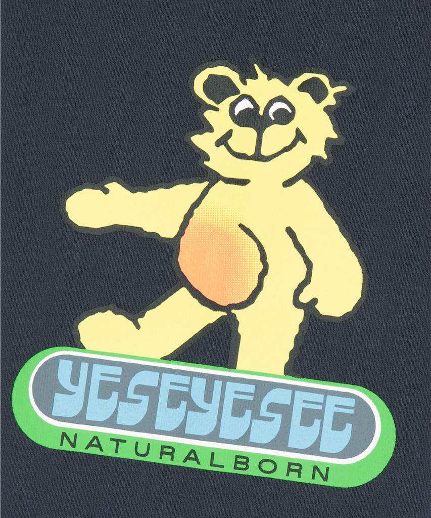 Y.E.S Lightning Bear Hoodie Charcoal