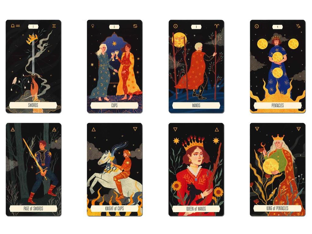 Nichiyu Tarot Waite Fortune Telling Tarot Deck Book Includes Japanese Commentary of a Journey Across the Stars and Their Celestial 78-Card Cards,