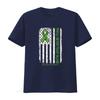 You Ll Never Fight Alone Flag Green Liver Cancer Awareness T Shirt Vintage Washed Versatile Breathable Stretched Casual Stylish