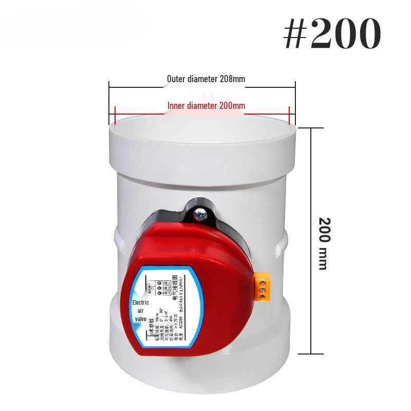 PVC-Kunststoff Elektrisches Luftdichtes Schmetterlingsventil mit Silikondichtung zur Luftmengenregelung in Rohrleitungen