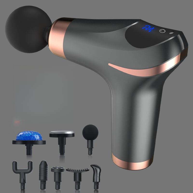 Heating Ice Compress Portable Fascia Gun Muscle Relaxation Massager, Fitness Electric Instrument, Lumbar and Cervical Massager