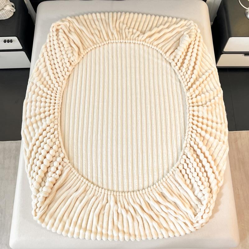 Thickened Keep Warm Autumn Winter Fitted Bed Sheet Set or Only 1 Pcs Fitted Sheets Queen Soft Thicken King Size Mattress Cover