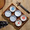 6pcs Japanese Style Mini Ceramic Plate Barbecue Dipping Sashimi Sushi Soy Sauce Dishes Home Desktop Snack Fruit Dessert Plates