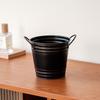 MOJY Vintage Metal Desktop Planter and Storage Bucket Set