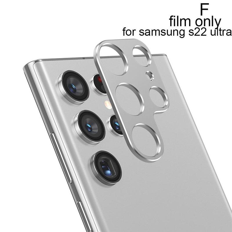 Buy For Samsung Galaxy S22 Ultra Camera Metal Tempered Screen Glass Protector M1C6 at affordable