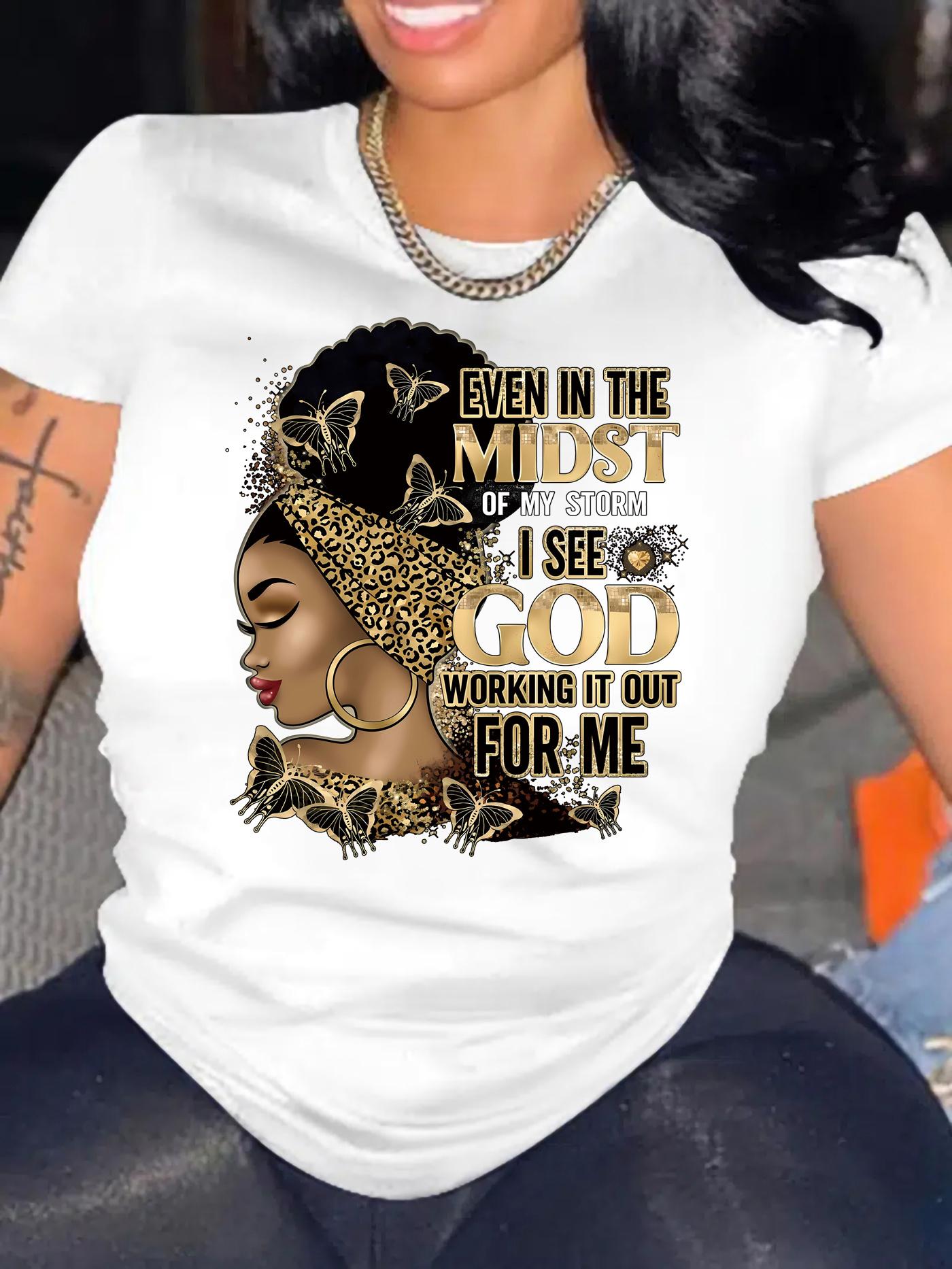 

Cartoon Portrait ; Letter Print T-Shirt. Casual Short Slee XXL дубильная кора