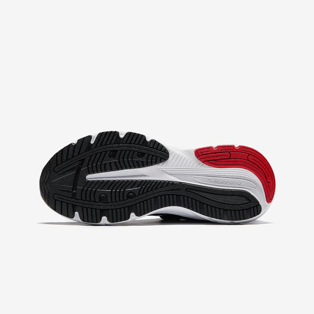Anta Kids Soft Comfortable Lightweight Velcro Low-Top Running Shoes Kids sneaker Black Classic-Red 312445536-3
