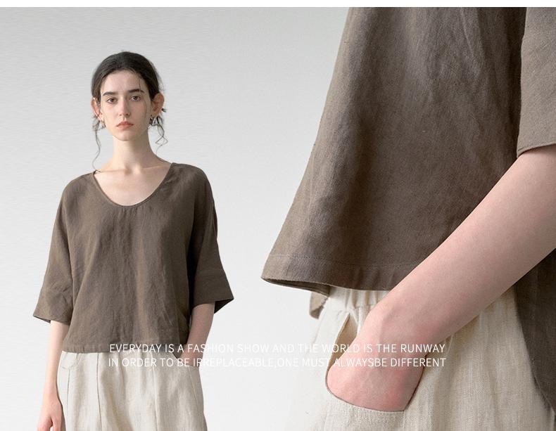 Pantaloni Casual da Donna 100% Lino Puro - Nuova Collezione Primavera/Autunno 2026, Traspiranti, Ampi, Gamba Dritta.