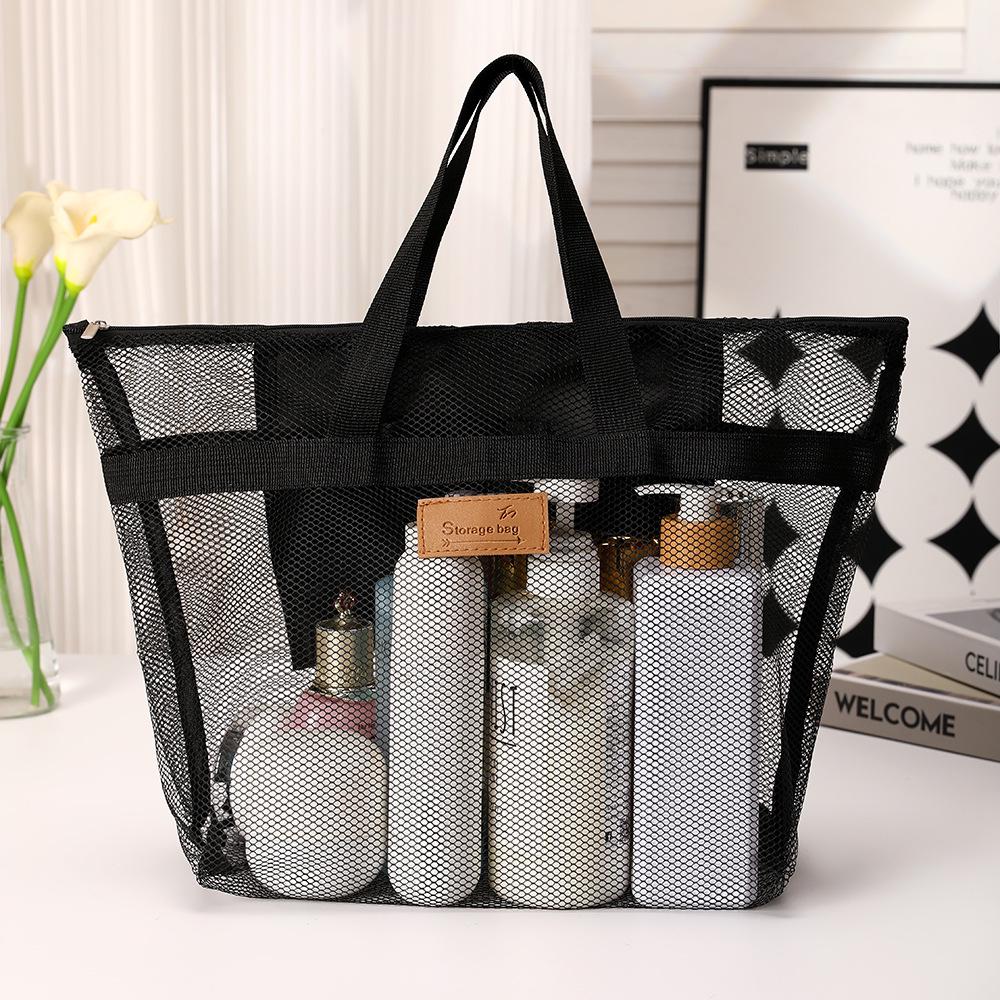 Portable Handheld Toiletry & Beach Bag with Large Capacity and Drainage
