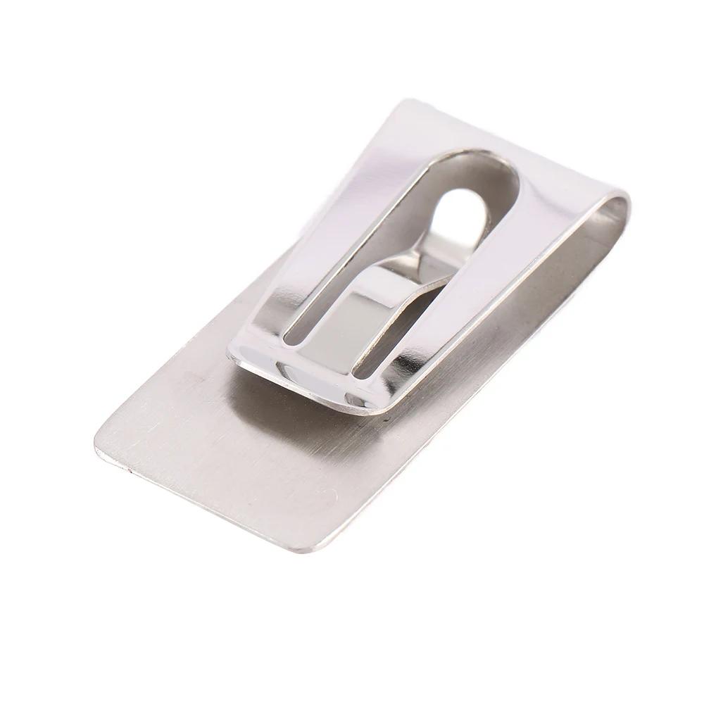 1Pc Stainless Steel Metal Money Clip Dollar Design Fashion Simple Silver Dollar Cash Clamp Holder Wallet For Men Women