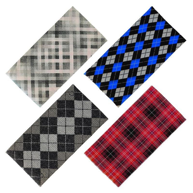 Used [NEW] [SMEHCF] 4-Pack Multipurpose Bandanas for Women and Men, Headband, Balaclava, Hair Head Scarf, Face Half, Airsoft Paintball Mask, Neck