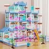 Children's Pretend Play Castle Dollhouse - Educational, Assembled, Birthday Gift for Girls
