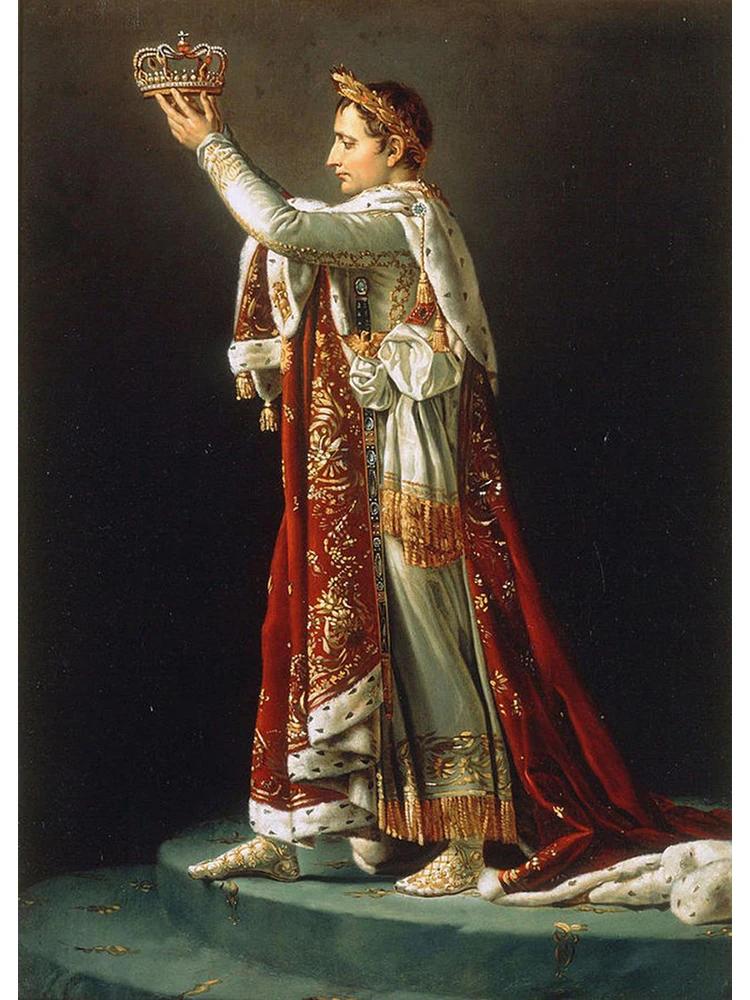 Napoleon Bonaparte Portrait Crossing The Alps Coronation of Napoleon I Canvas Poster Print for Living Room Home Decor