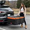 Trailer Hook Cargo Bag 550L Waterproof Car Pallet Container Foldable Truck Cargo Carrier Pouch For Car Top Truck Automobile