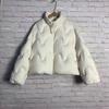 Jiangnan Home Wave Down Jacket Women's Short Stand-Up Collar Puff White Duck Down Thickened Winter Jacket Japan and Korea Casual Cold Protection