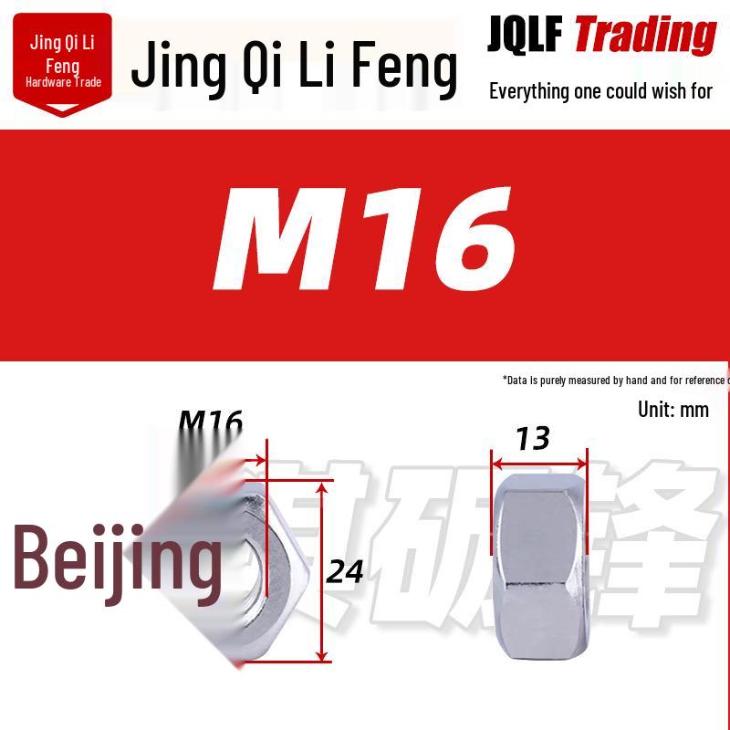 316 Stainless Steel Locking Hex Nut, M2-M64